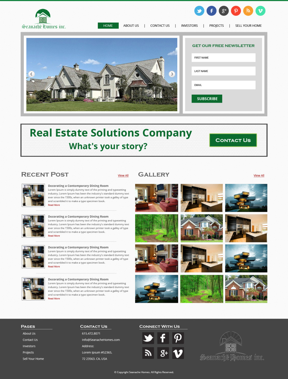 Real Estate Websites Portfolio - Real Estate Web Development Company