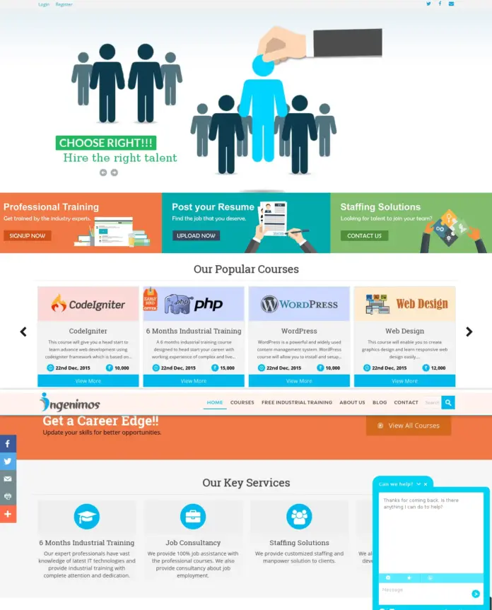 ingenimos-training-website Online Training Course Platform