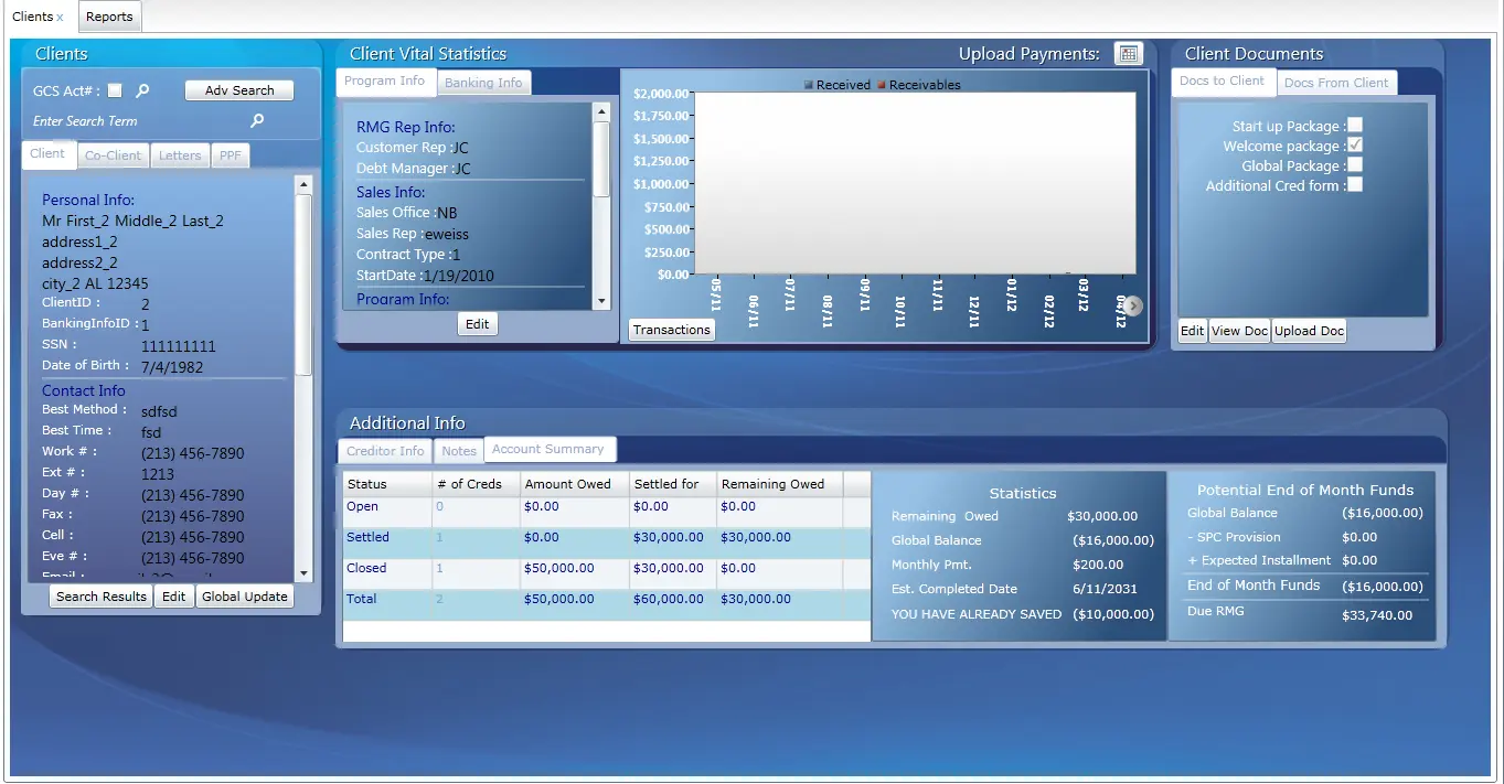 crm_screen1 Custom CRM Software Development in Silverlight
